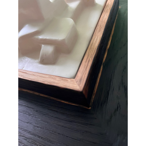 Collab van Stoltz | Klaster Atmopheric structures | burnt oak and ceramic