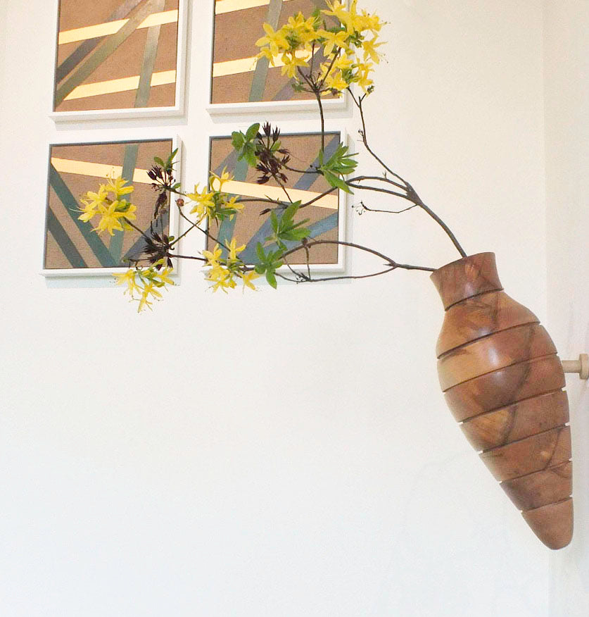 Hanging vase - natural - Marisa Klaster, Het Houtlokaal