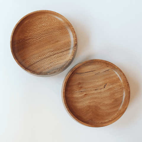 Two little bowls in platan